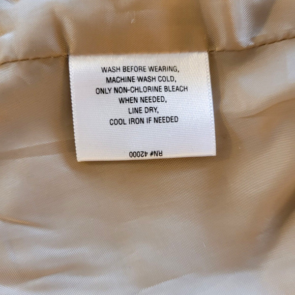 Attention Tan Short Blazer 14 L 1 Button Outside Pockets Lined Preppy Academia - Picture 6 of 9